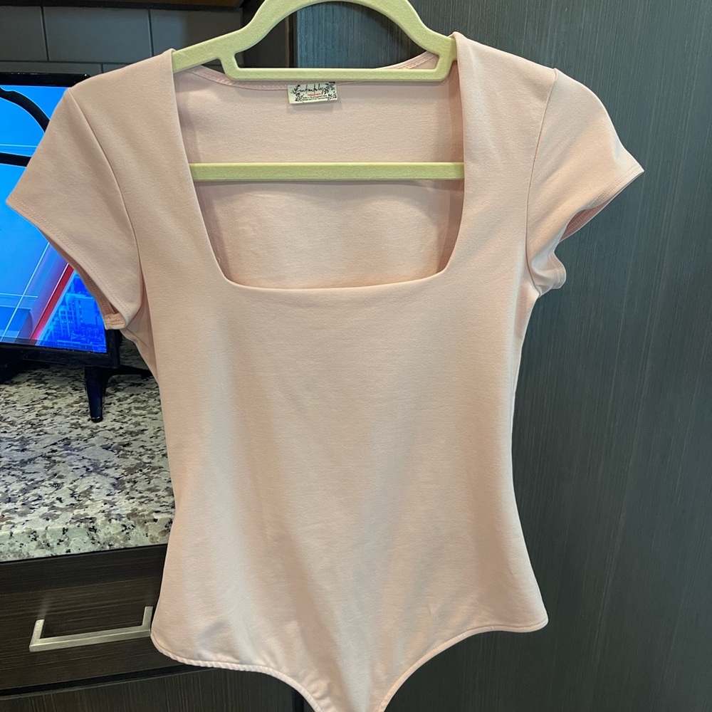 Free People Fair and Square Neck Duo Bodysuit
